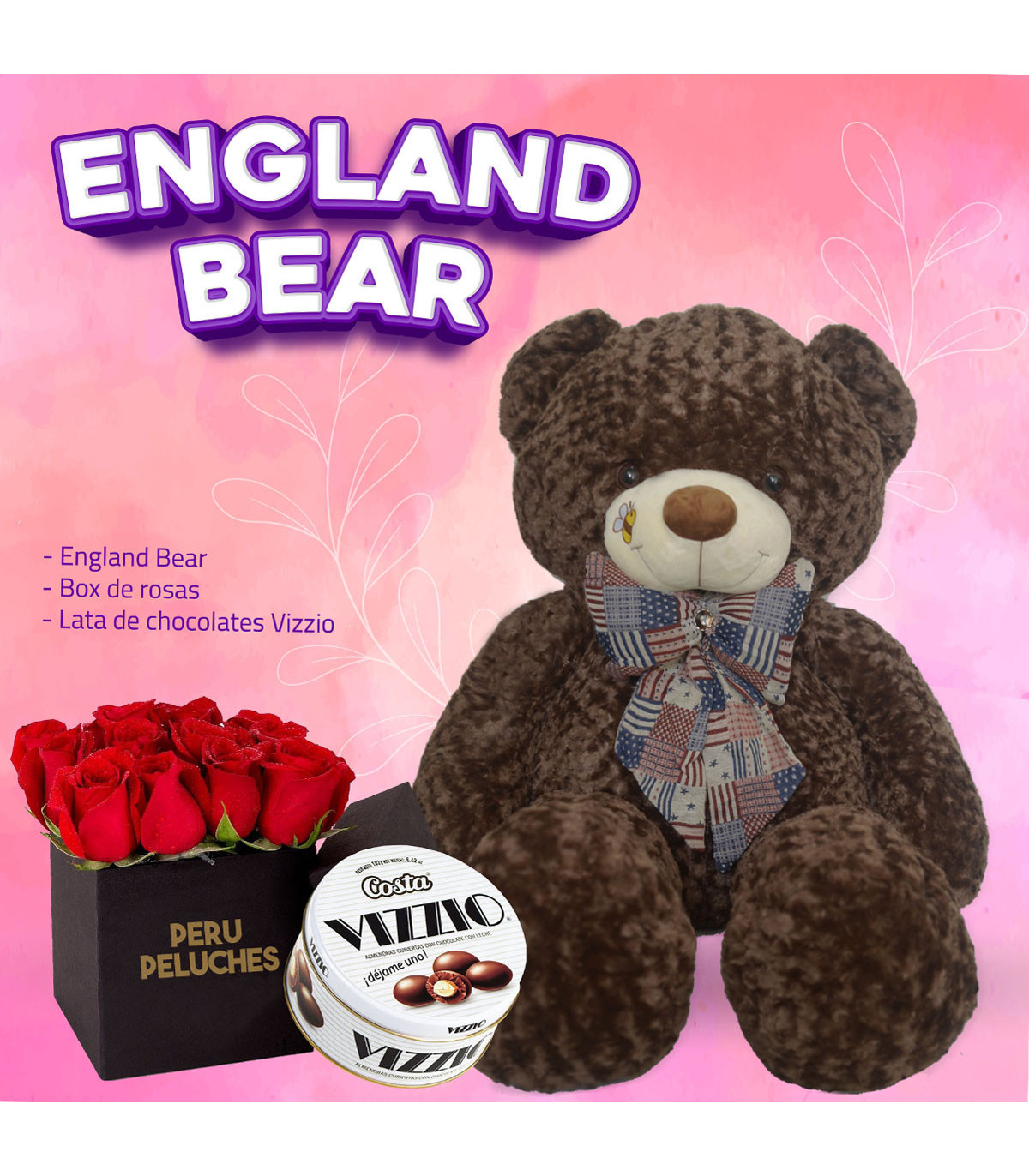 Combo de peluche de england bear