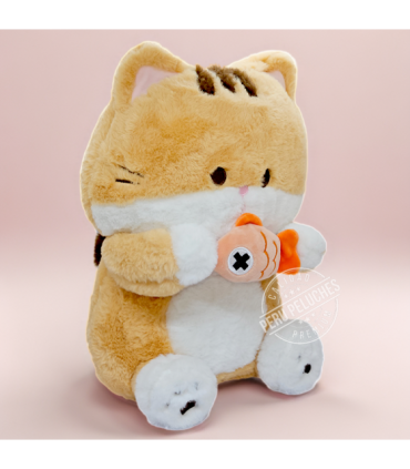 GATITO NARANJA CON PEZ