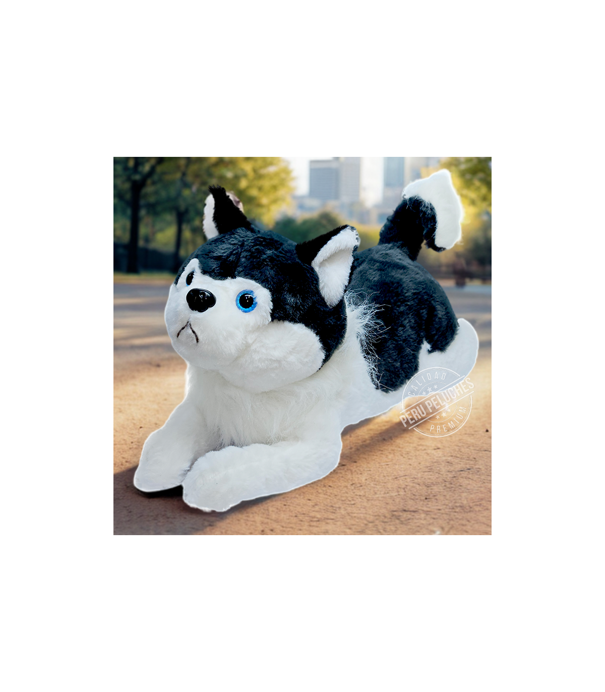 PERRO HUSKY CON LADRIDO