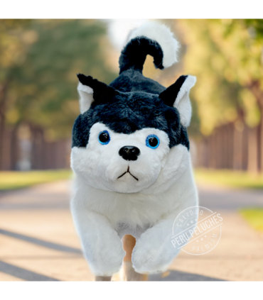 PERRO HUSKY CON LADRIDO