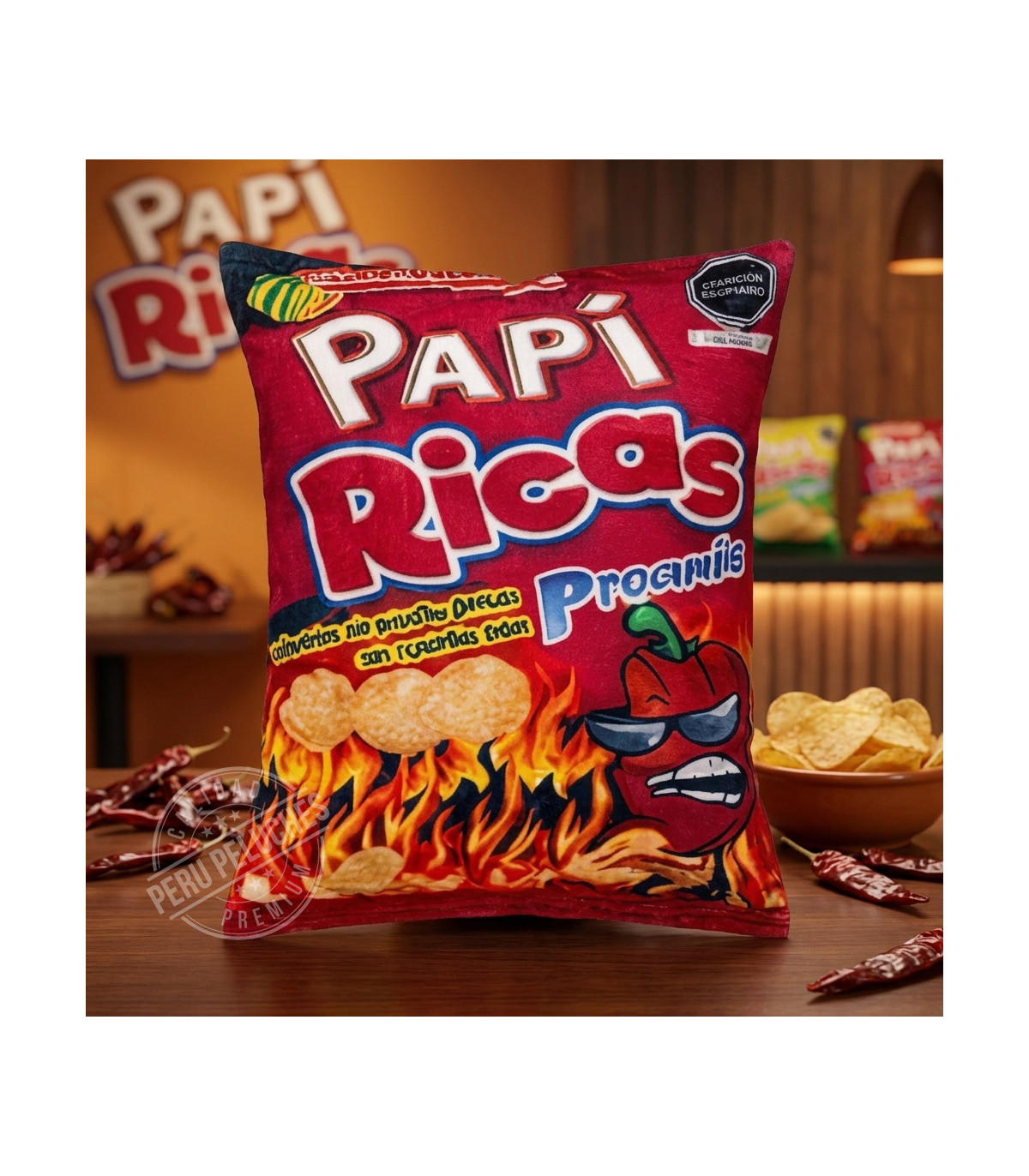 PELUCHE ALMOHADA PAPI RICAS