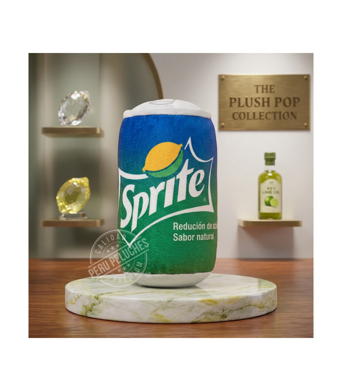 PELUCHE ALMOHADA LATA DE SPRITE