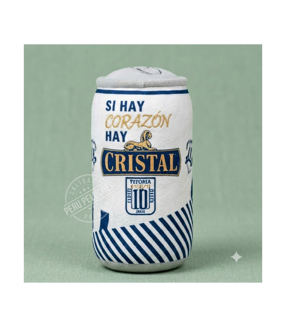 PELUCHE ALMOHADA LATA DE CRISTAL ALIANZA